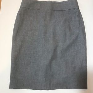 Ann Taylor Petite Gray Career Skirt